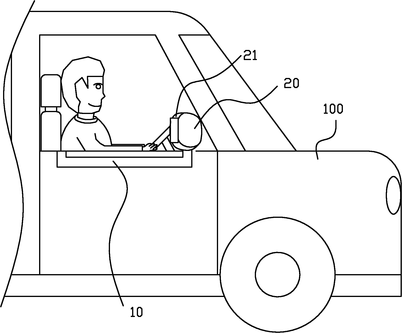 Integrated front-view and rearview mirror