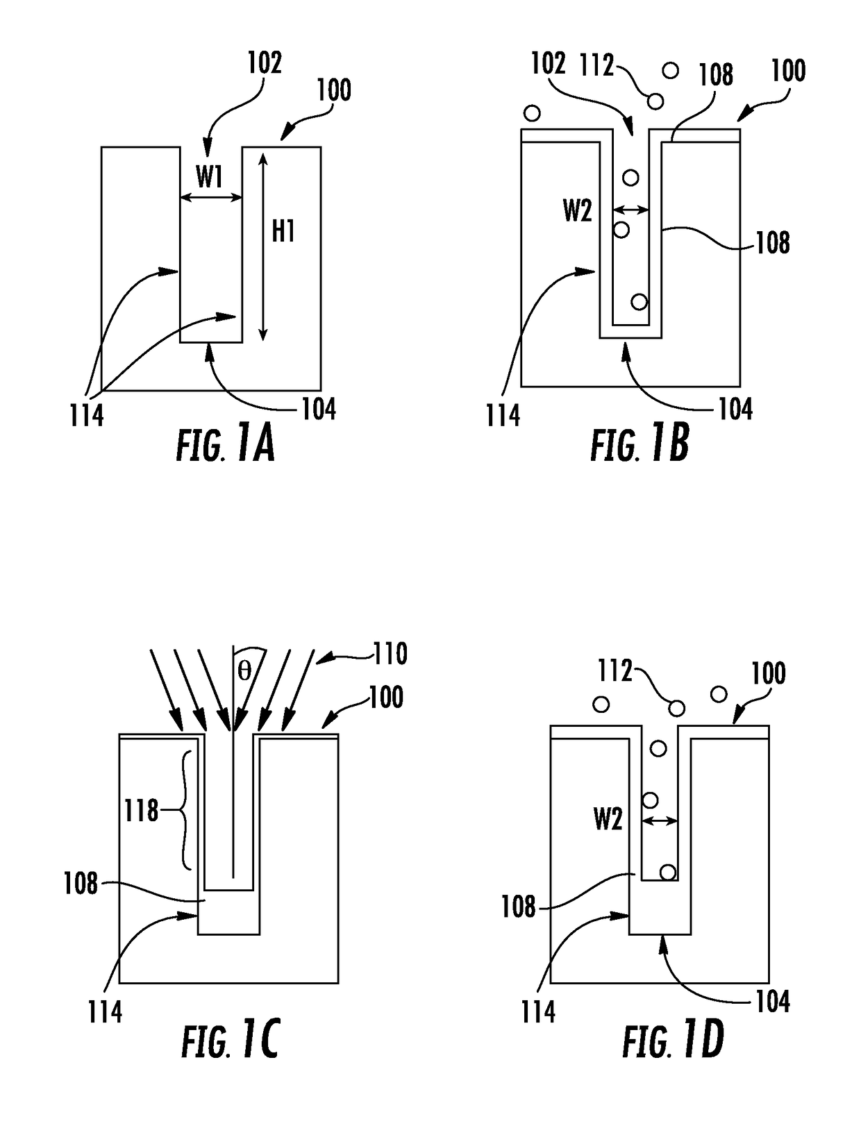 Filling a cavity in a substrate using sputtering and deposition