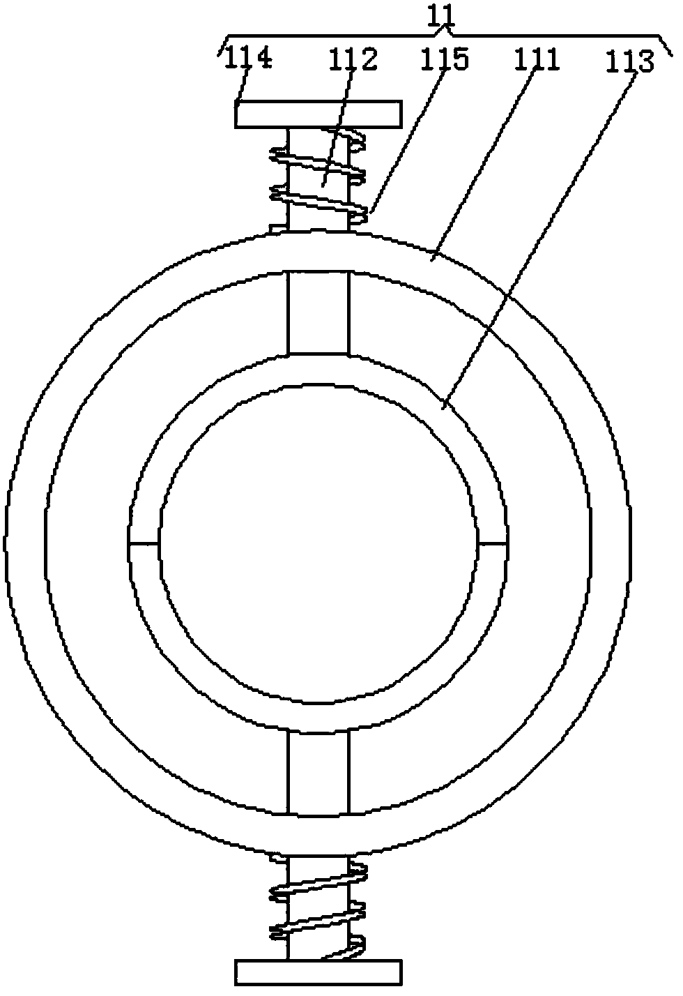 An induction coil with adjustable coil size