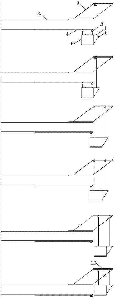 Bridge segment lifting device and method