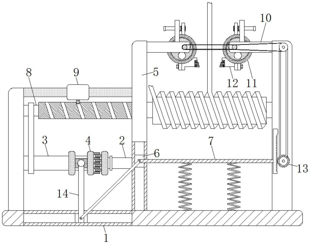 An Internet of things winding device with uniform winding and automatic cutting after quantitative winding