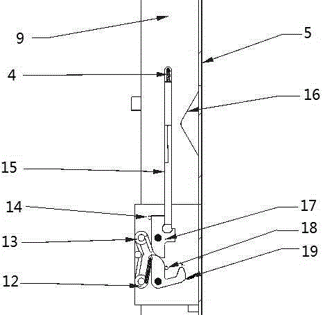 Duck-billed soil opener opening and closing control mechanism for corn planter