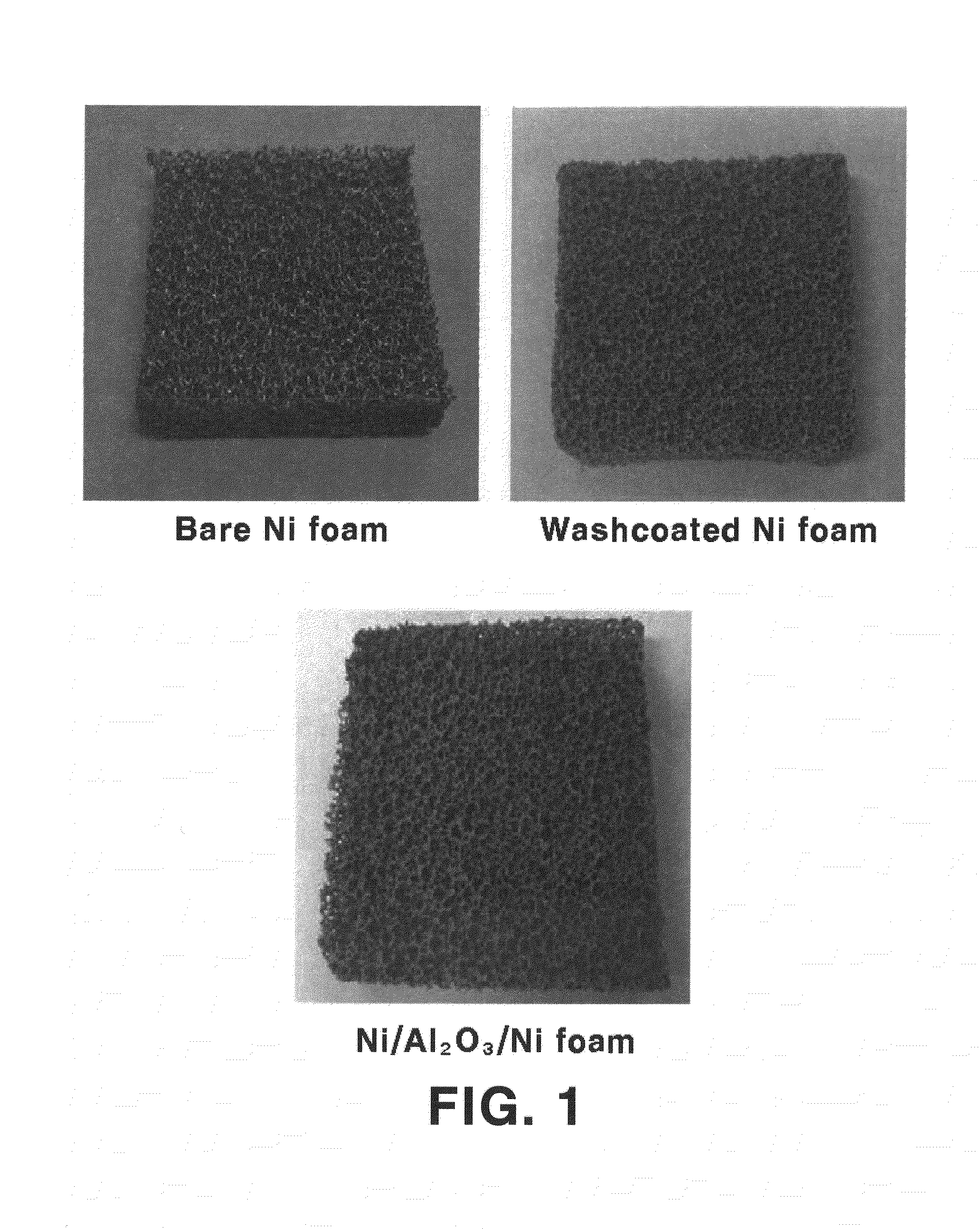 High-durability metal foam-supported catalyst for steam carbon dioxide reforming and method for preparing the same