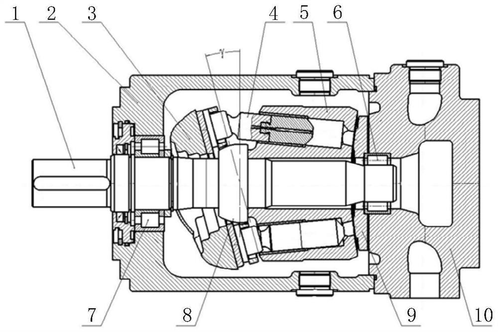 Plunger structure of axial hydraulic pump and axial hydraulic pump comprising same