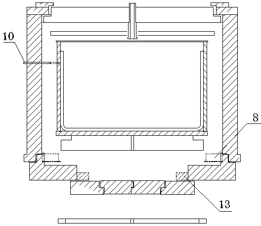 Method for casting large-sized silicon ingot