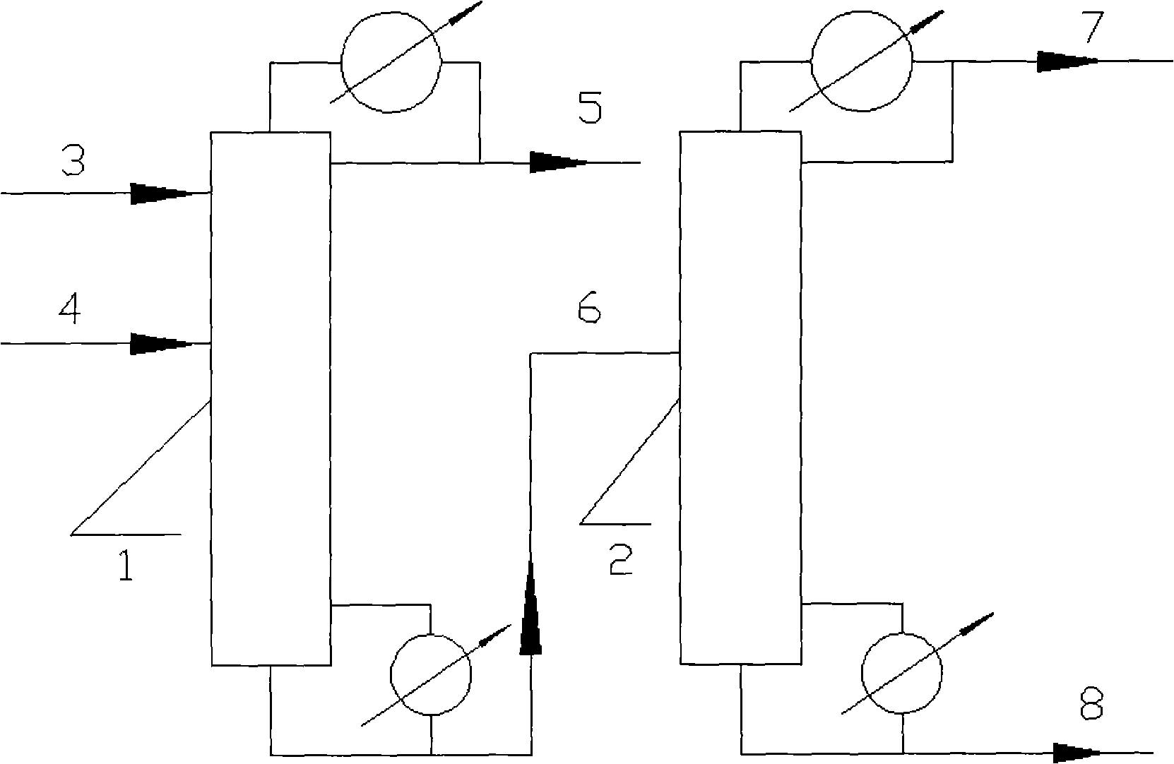 Process for separating acetic acid from water by salt-containing extracting, rectifying and separating
