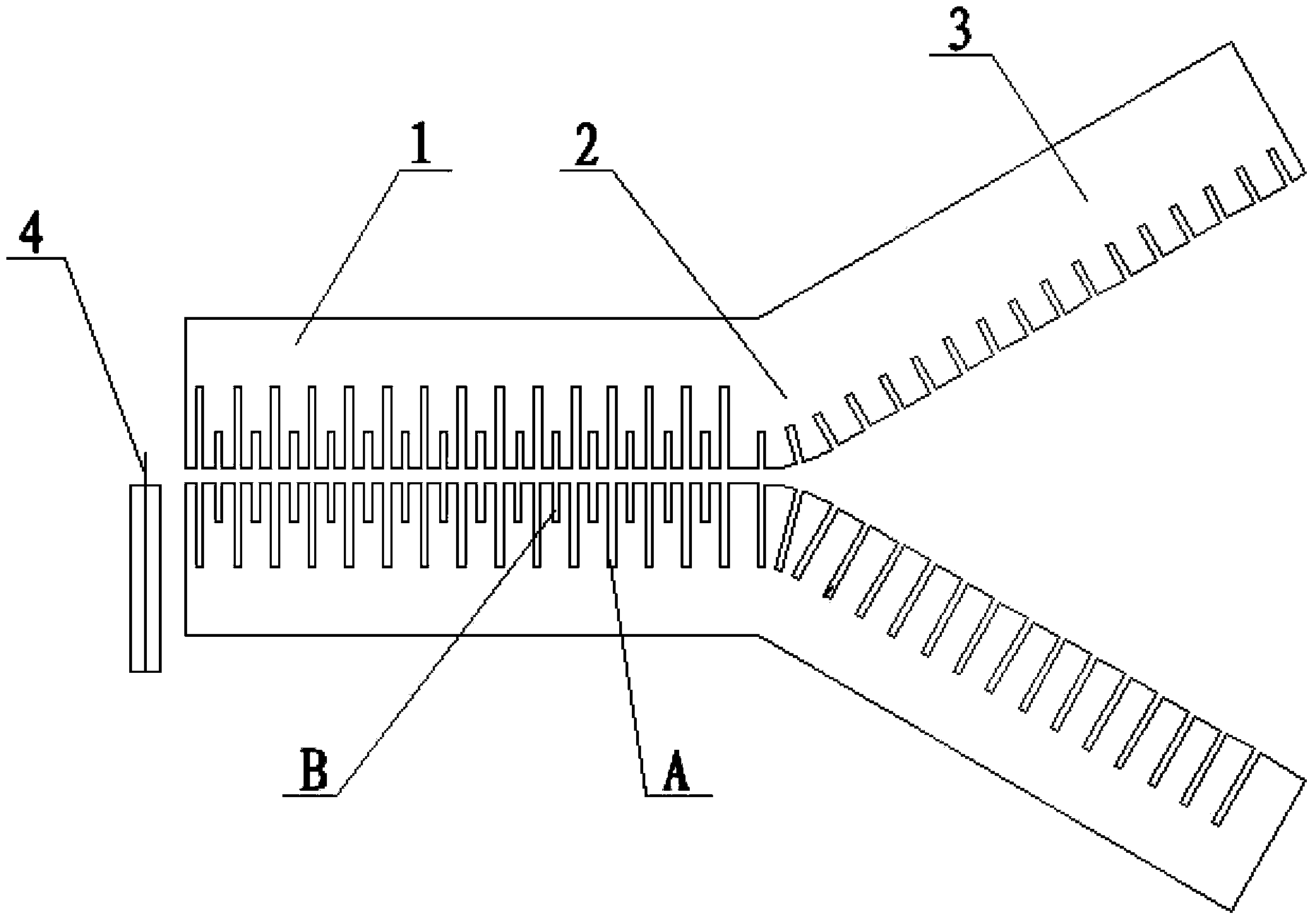 Surface plasmon wave separator based on composite cycle and single cycle