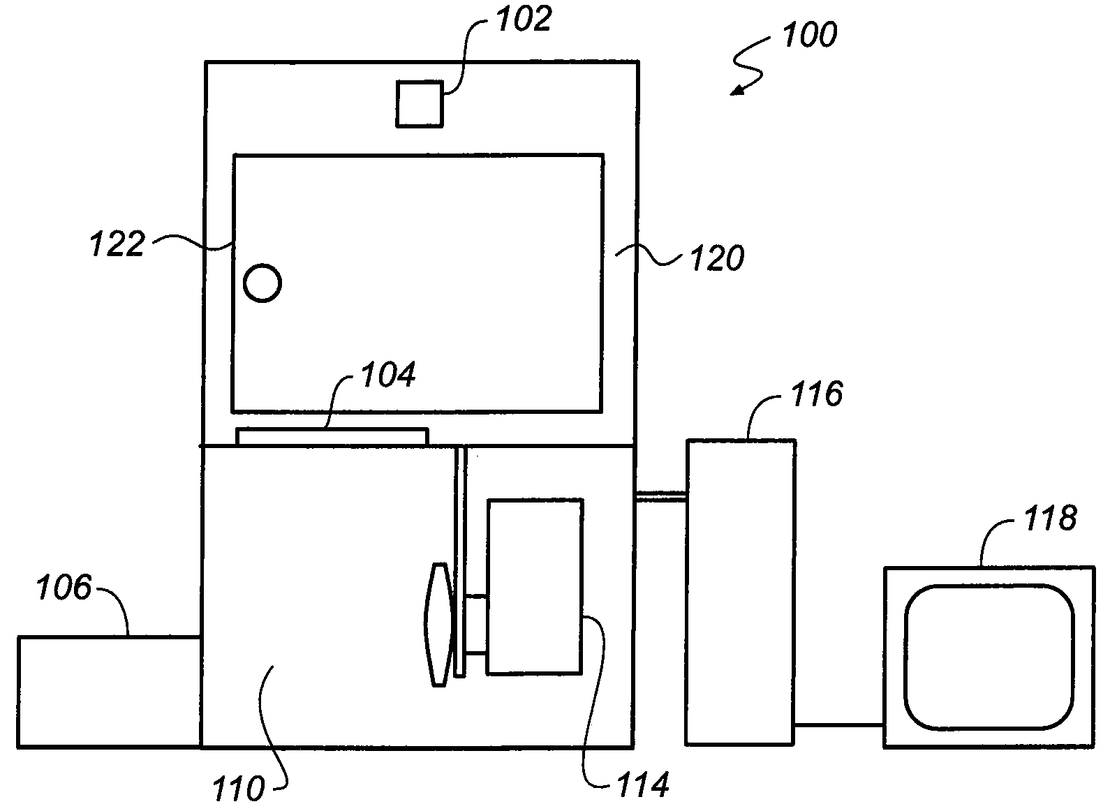Apparatus and method for external fluorescence imaging of internal regions of interest in a small animal using an endoscope for internal illumination