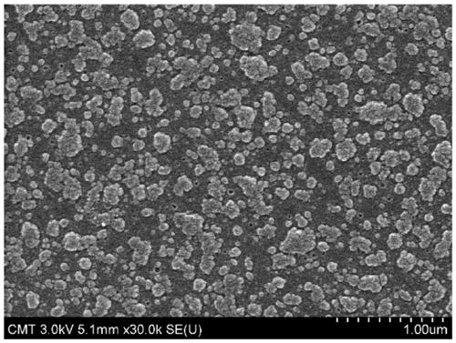 Preparation method of polyamine nanoparticle self-assembled nanofiltration membrane