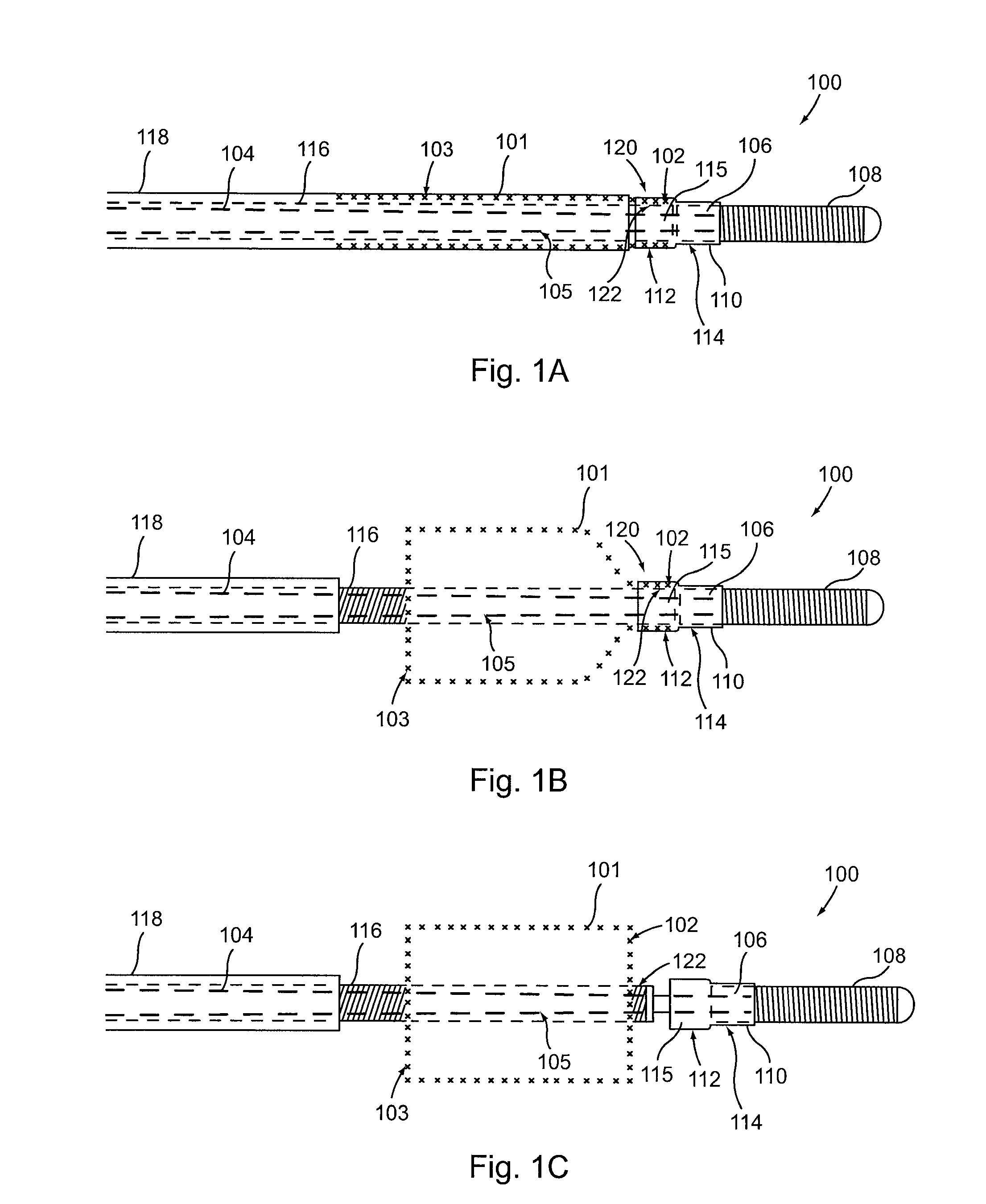 Friction-Release Distal Latch Implant Delivery System and Components
