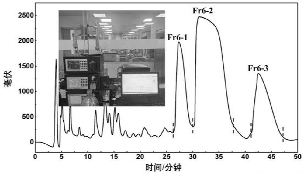 Novel diaryl nonane V, VI and VII free radical inhibitors in saxifraga tangutica as well as separation and preparation process and application thereof