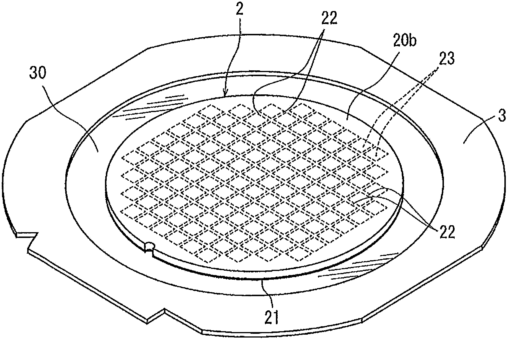 Optical device wafer processing method