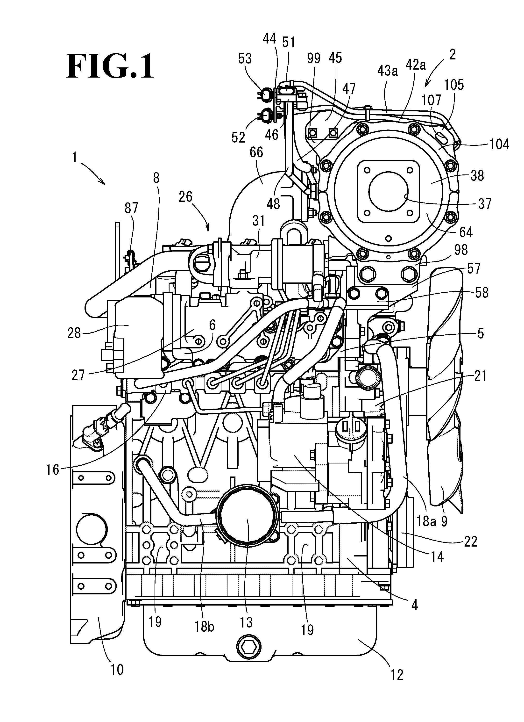 Engine device