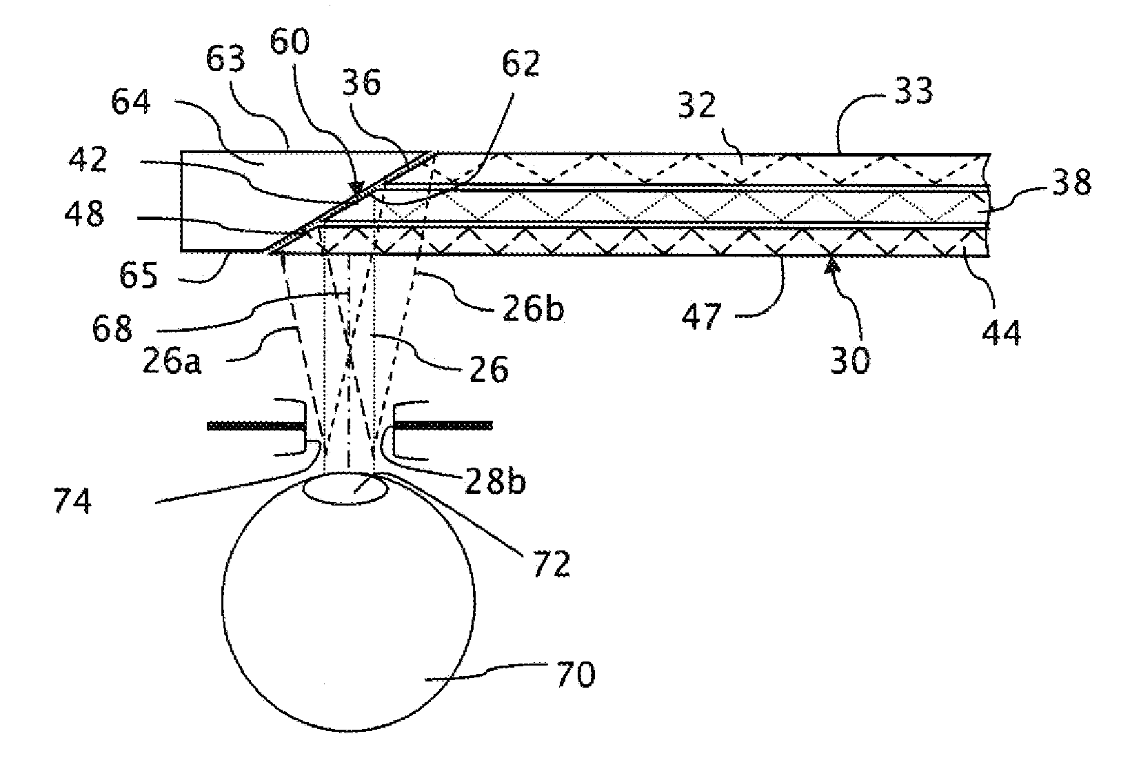 Prismatic multiple waveguide for near-eye display