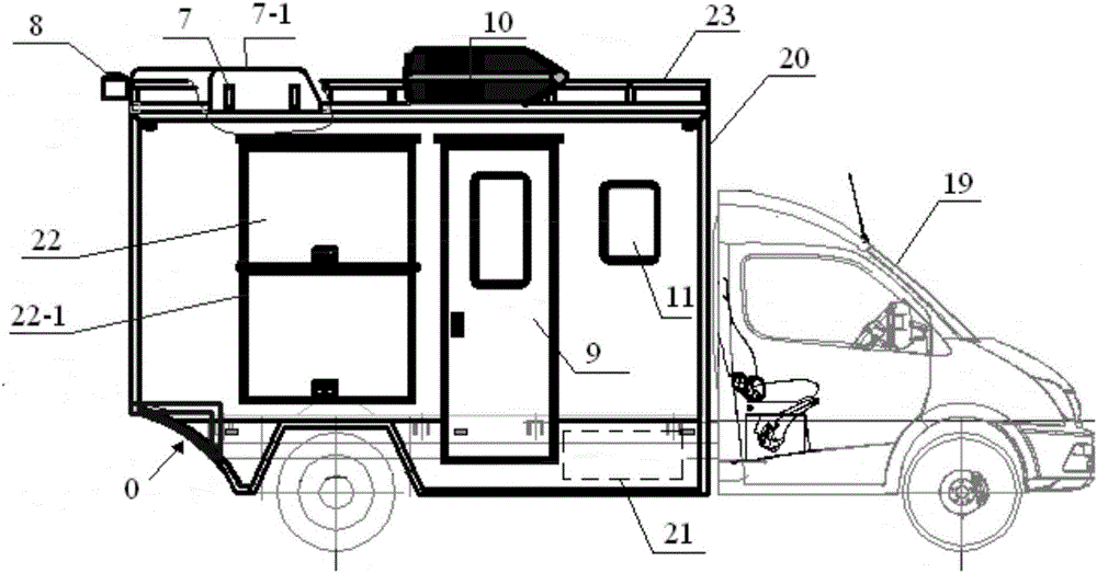 A road inspection vehicle