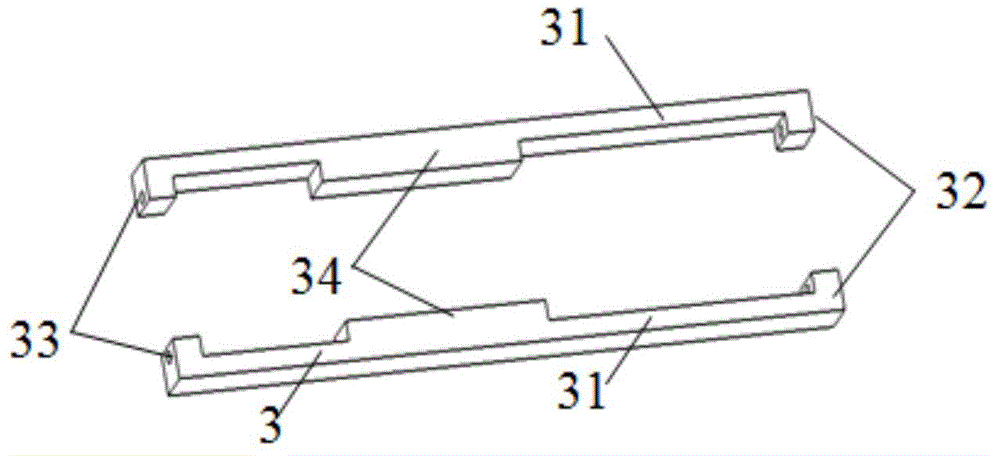 Automotive rear bridge torsion beam hinged lining assembling and disassembling tool