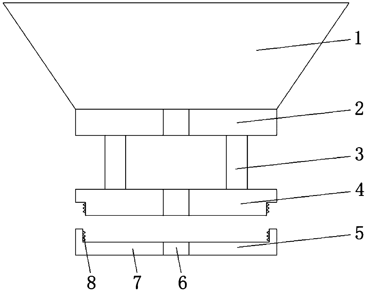 Pressing device for pressure regulation of pressure valve