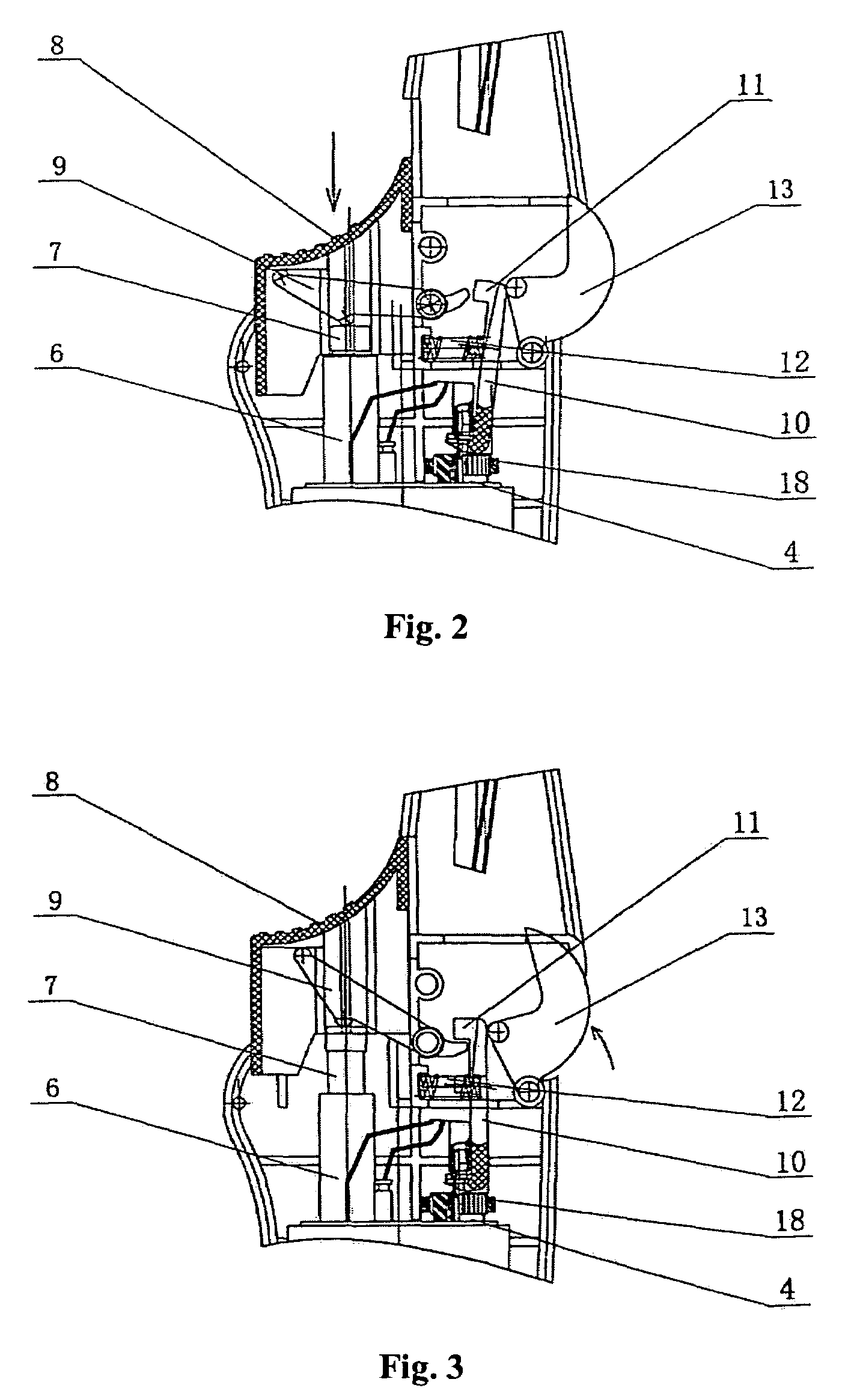 Igniter gun equipped with a safety mechanism