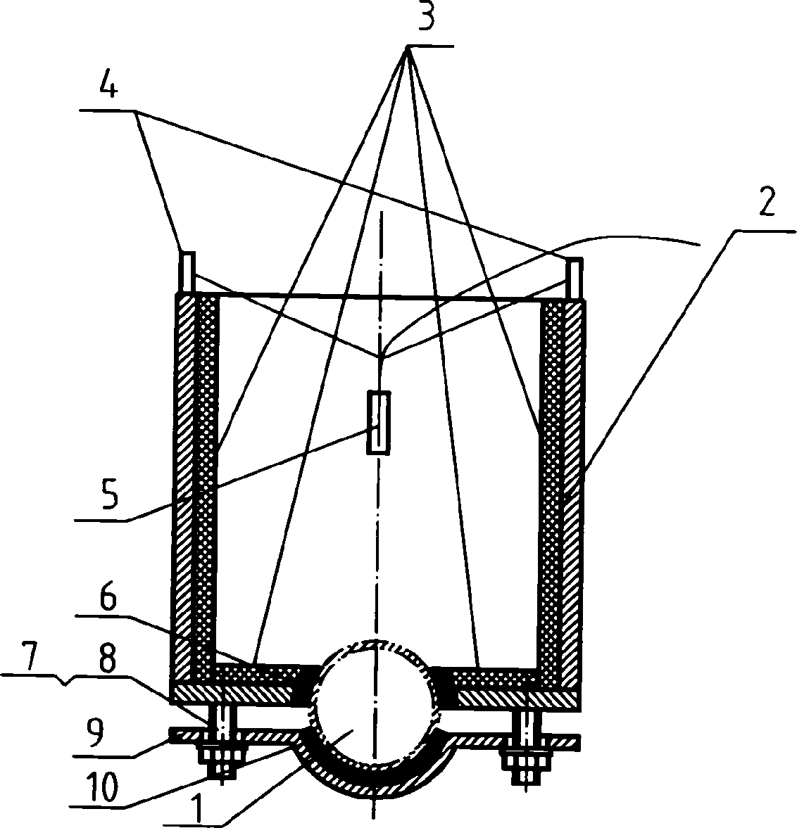 Pipeline fluid noise auxiliary measuring device