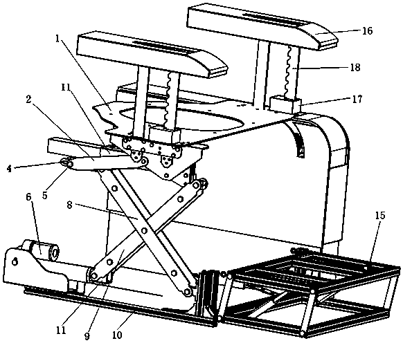 Sitting toilet stand-up assistance device