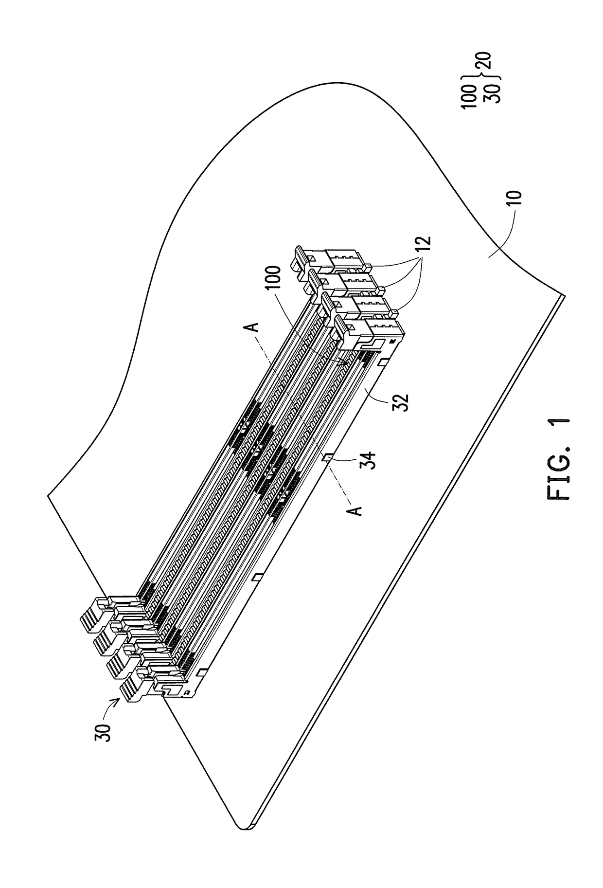 Light guide bar and connector assembly