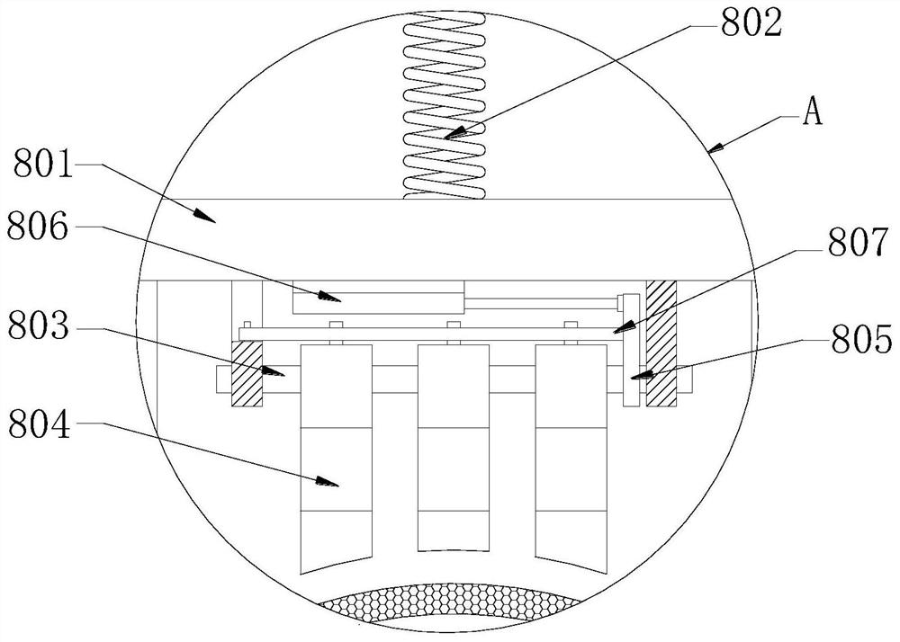 Chopping device having splash-proof function for production manufacturing of chili sauce