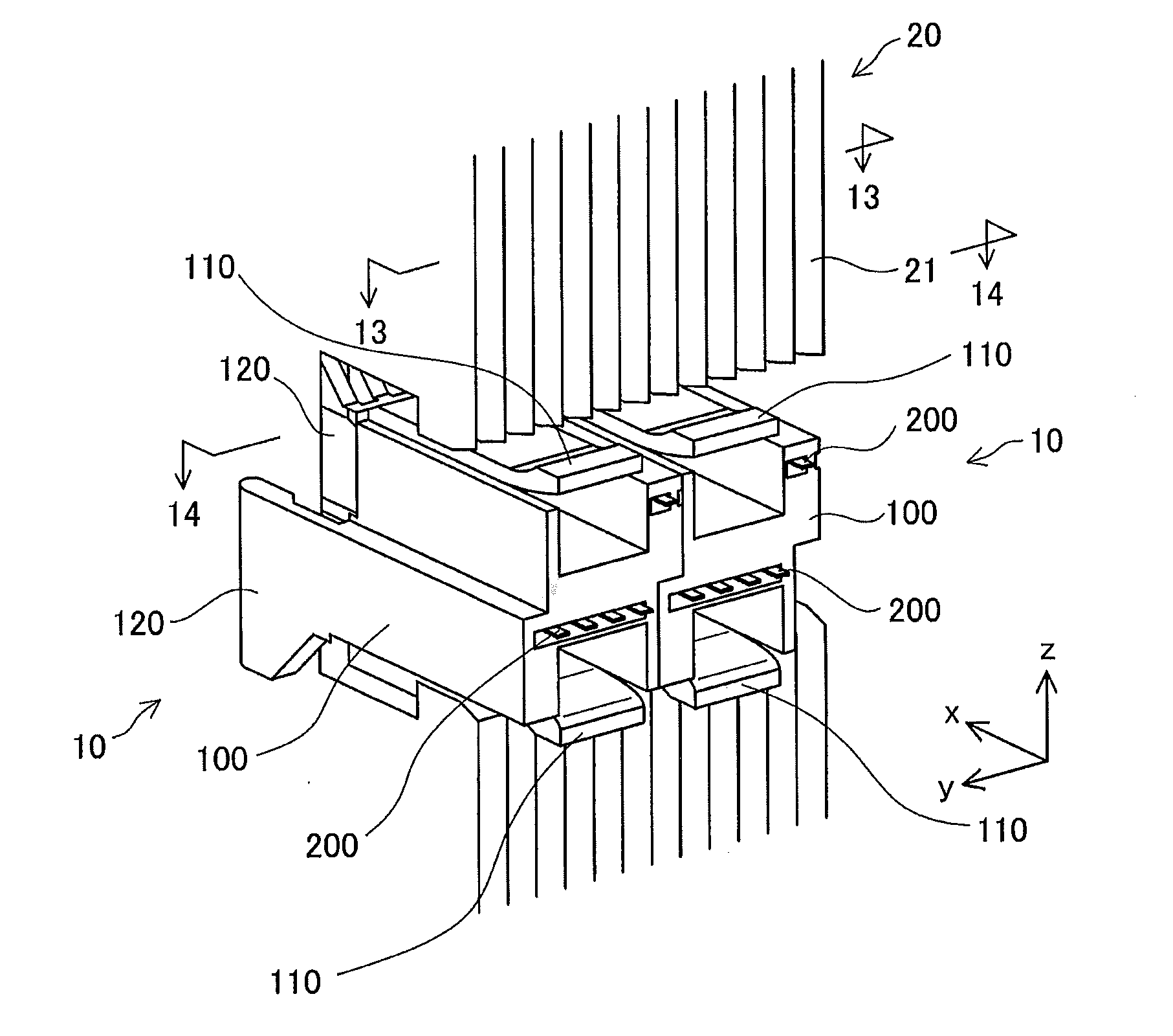 Connector and fuel cell