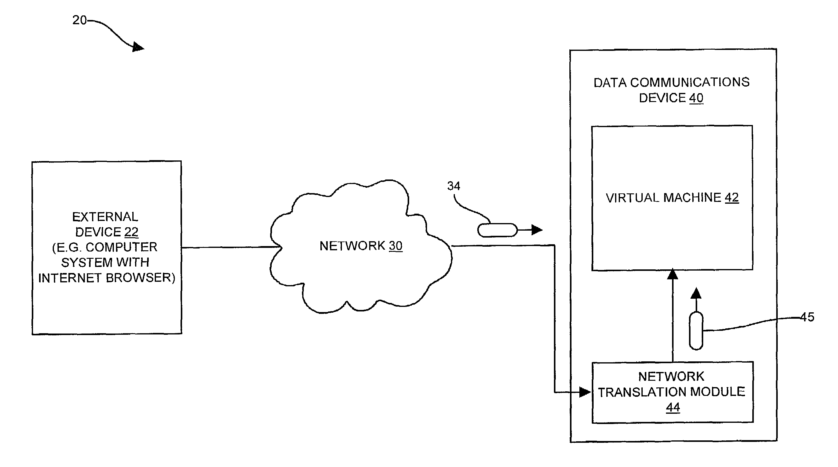 Methods and apparatus for providing a network service to a virtual machine