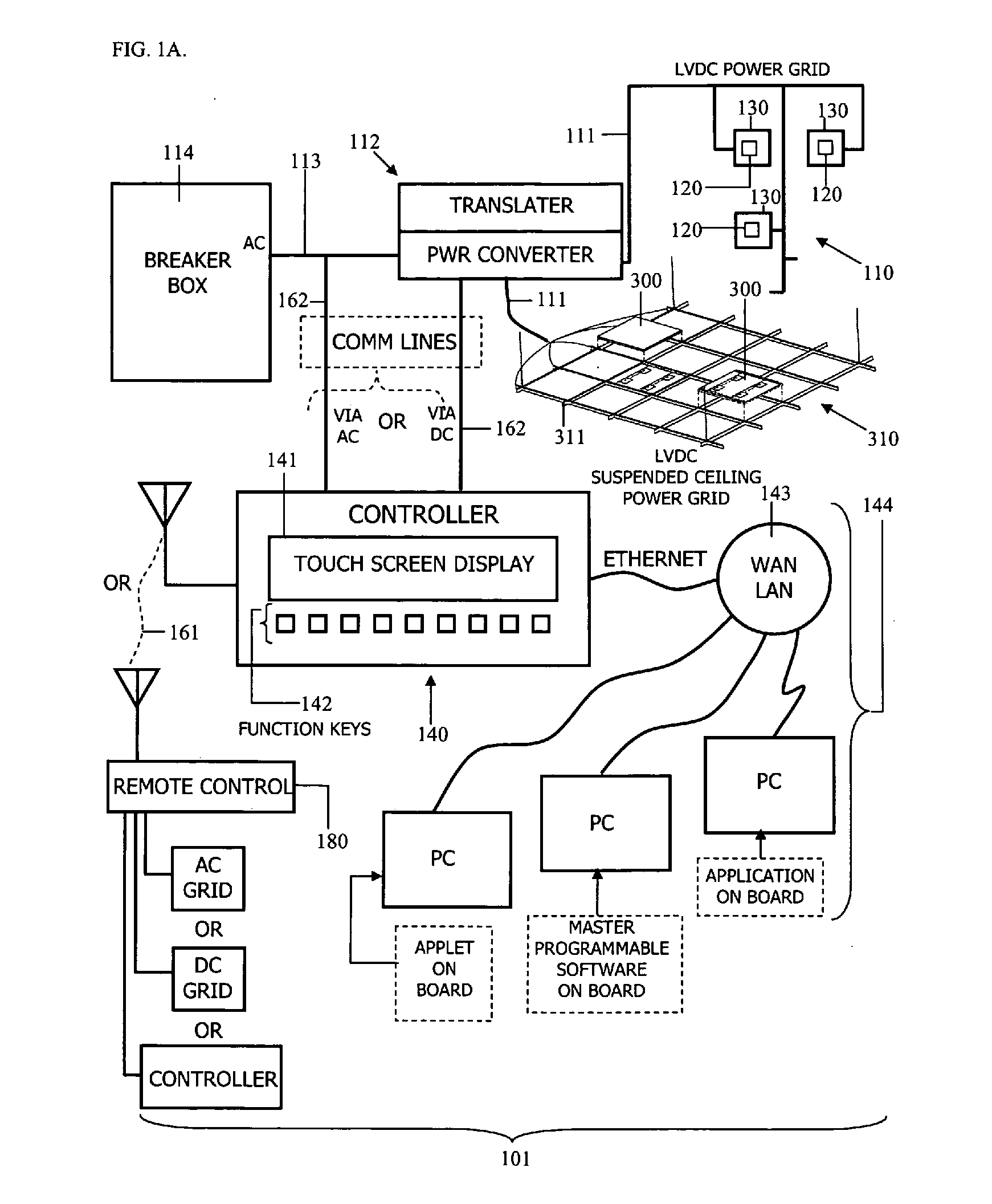 Distributed lighting control system