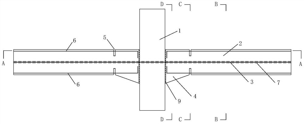 Prestressed full-dry type connection assembly type concrete frame beam-column joint