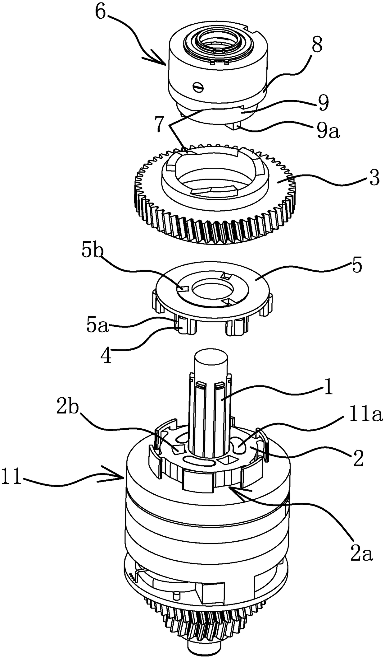 Transmission mechanism for two-direction automatic variable-speed motor