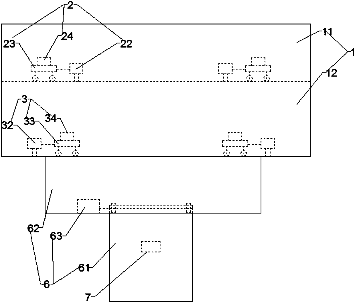 Gasbag type mechanical arm