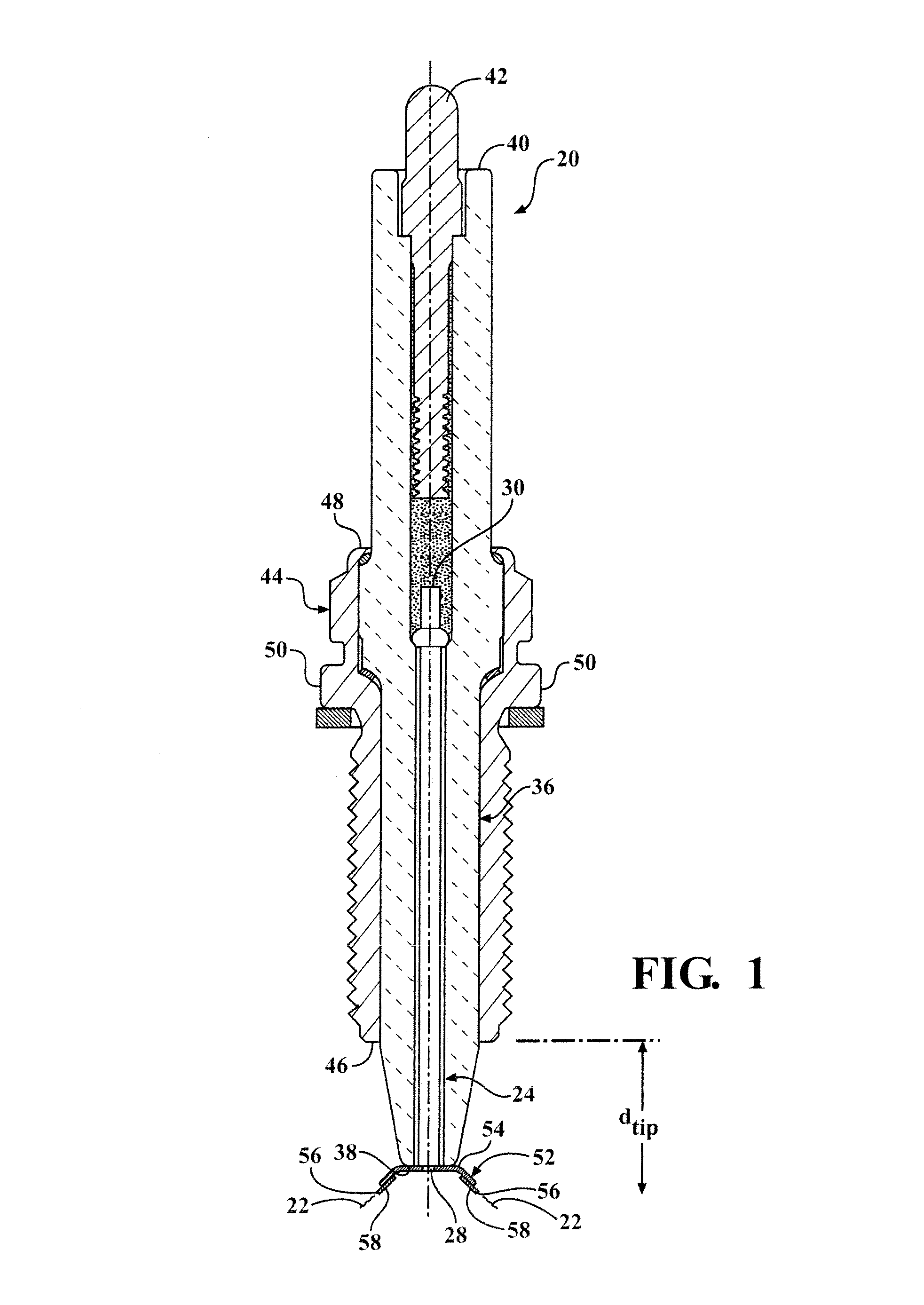 Igniter including a corona enhancing electrode tip
