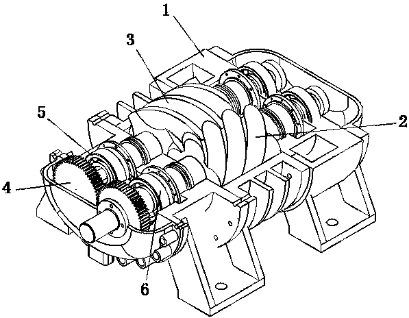 Novel water spraying screw rod air compressor