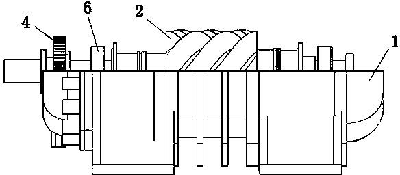 Novel water spraying screw rod air compressor