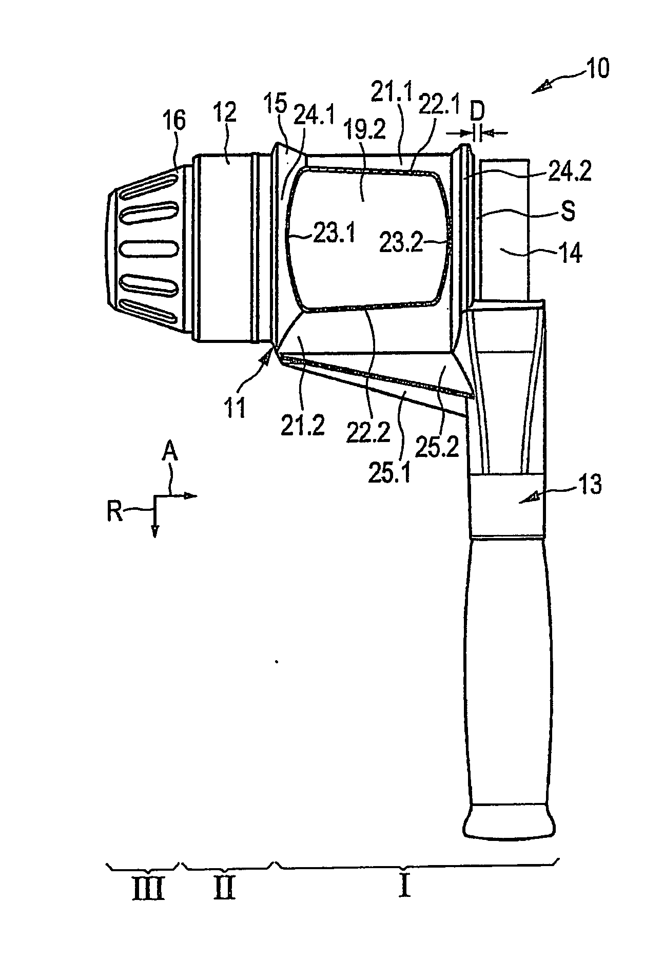 Auxiliary Device and A System Composed Of An Electrical Work Machine Comprising An Auxiliary Device