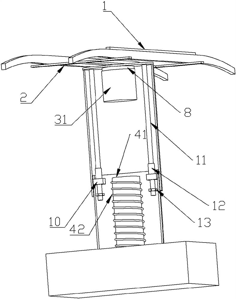 A magnetic repulsion suspension pantograph