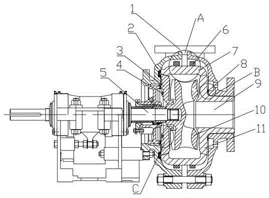 Slurry pump with alarm function for excessive wear of wetted parts