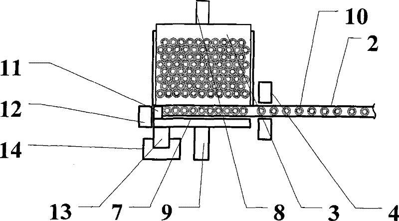 Tray loading structure for cylindrical workpieces