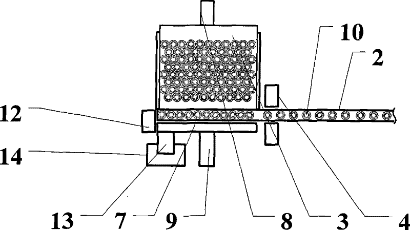 Tray loading structure for cylindrical workpieces