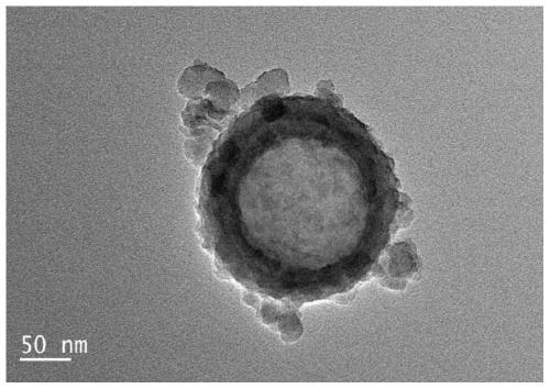 Low-dielectric-constant hollow aluminum oxide/silicon dioxide nano composite material and application thereof