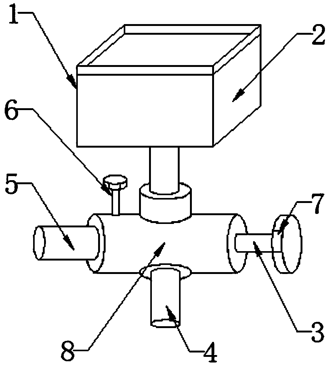 Small water tank water blocking valve