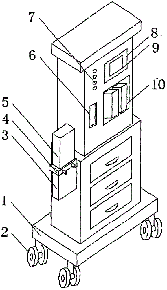 Anesthesia machine and reminding device for same
