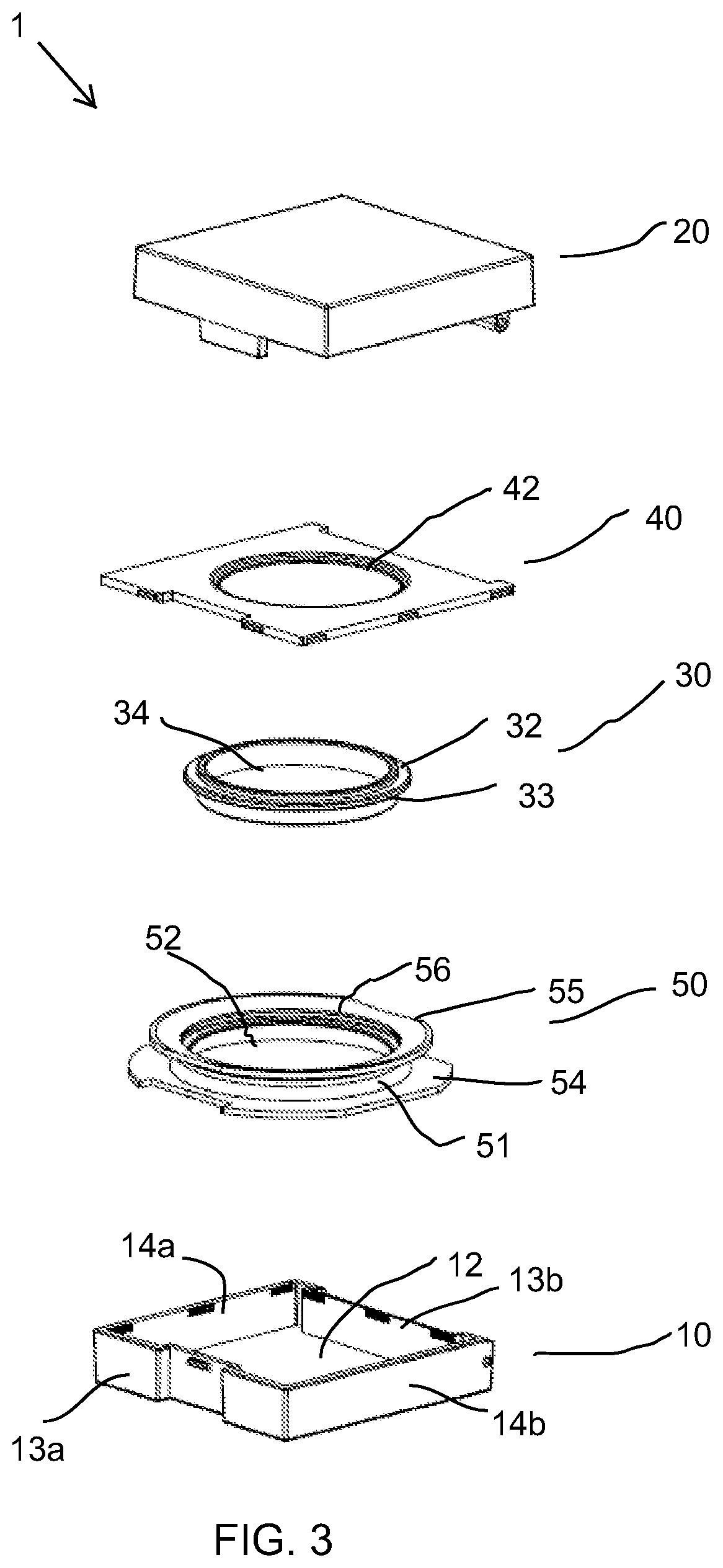 Shock absorbing cosmetic compact