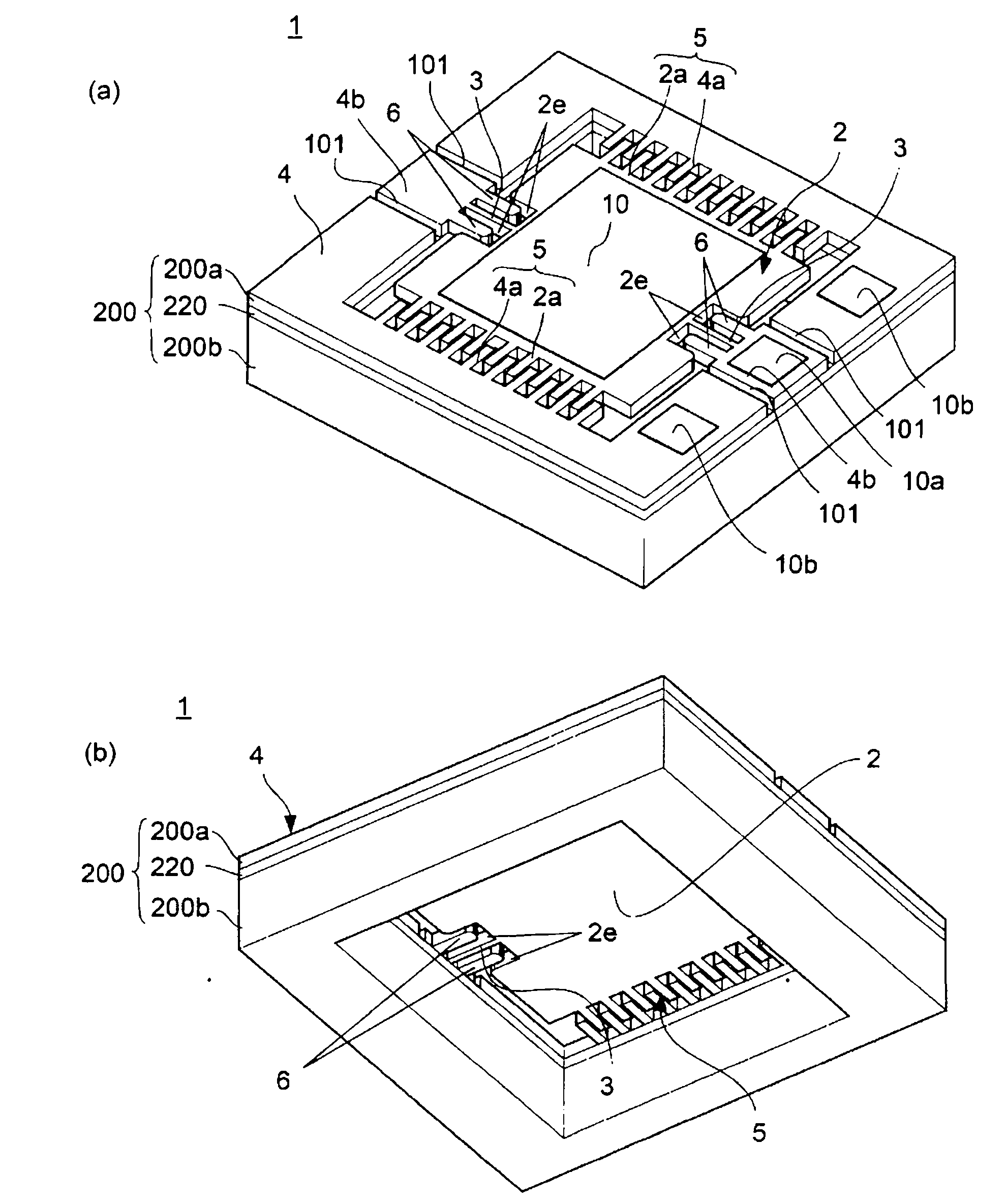 Movable structure and optical scanning mirror using same