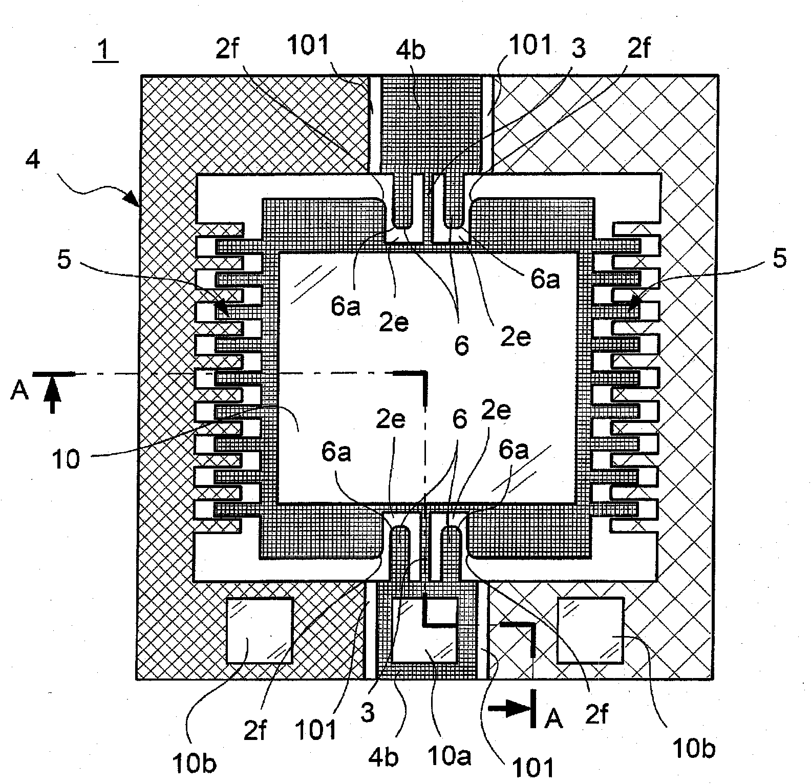 Movable structure and optical scanning mirror using same