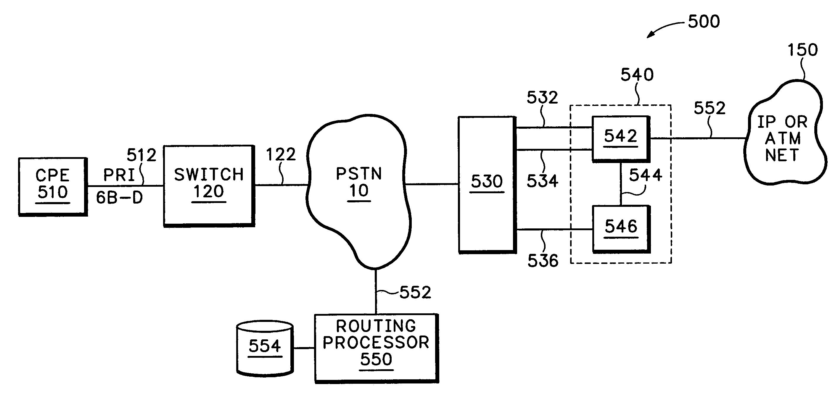 Call control system and method for automatic routing of circuit switched data connections based upon stored communication link information