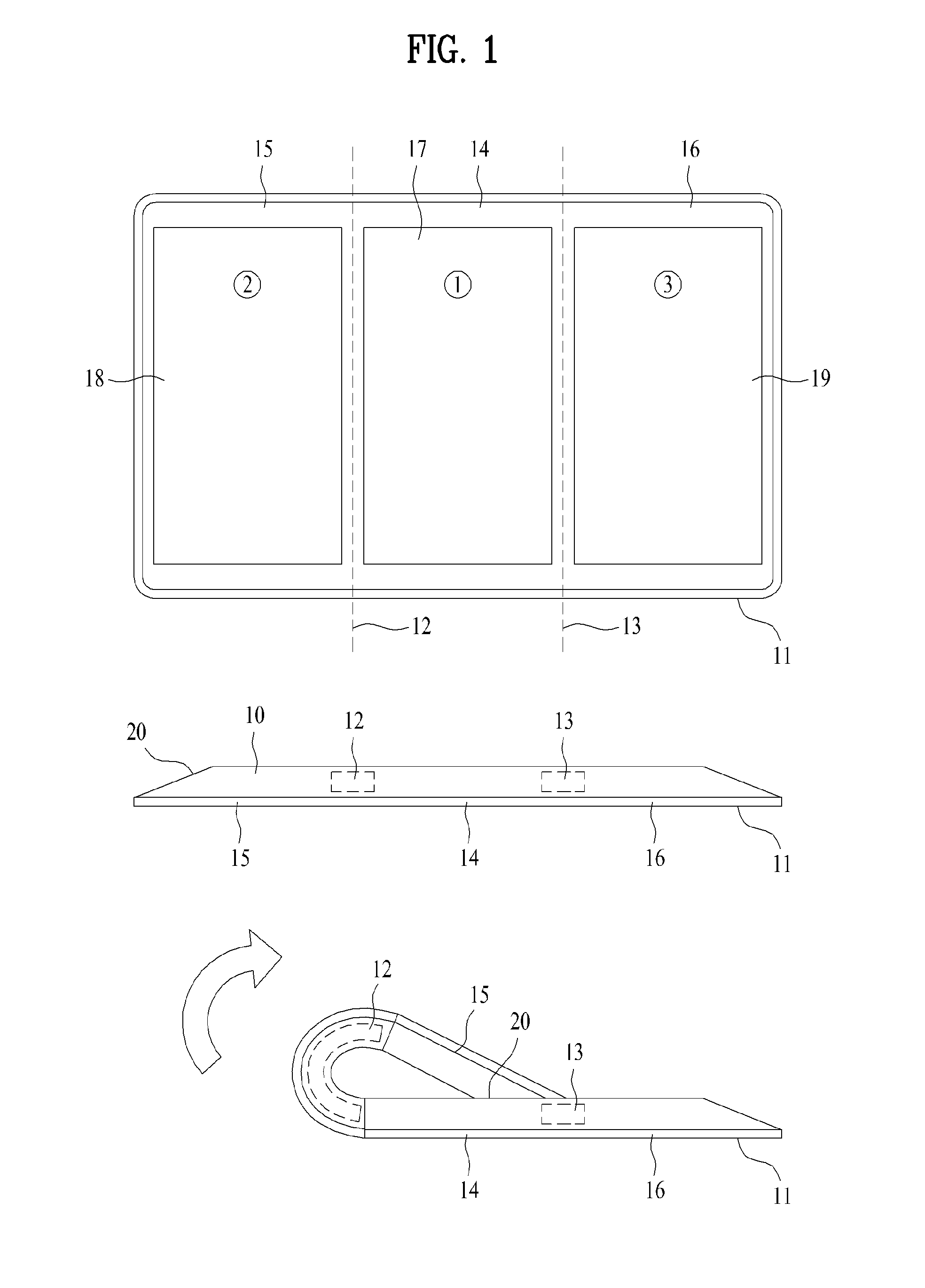 Foldable display device providing image layer and method of controlling the same