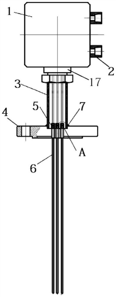 Reciprocating rotating thermocouple