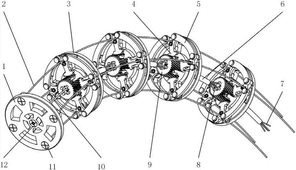 Mechanical-locking-based wire traction variable stiffness mechanism